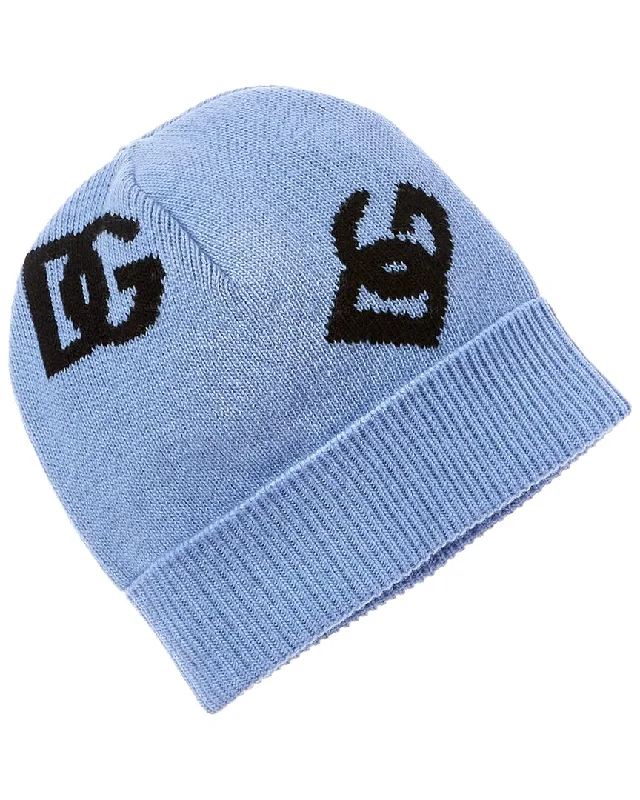 Dolce & Gabbana DG Logo Wool Beanie