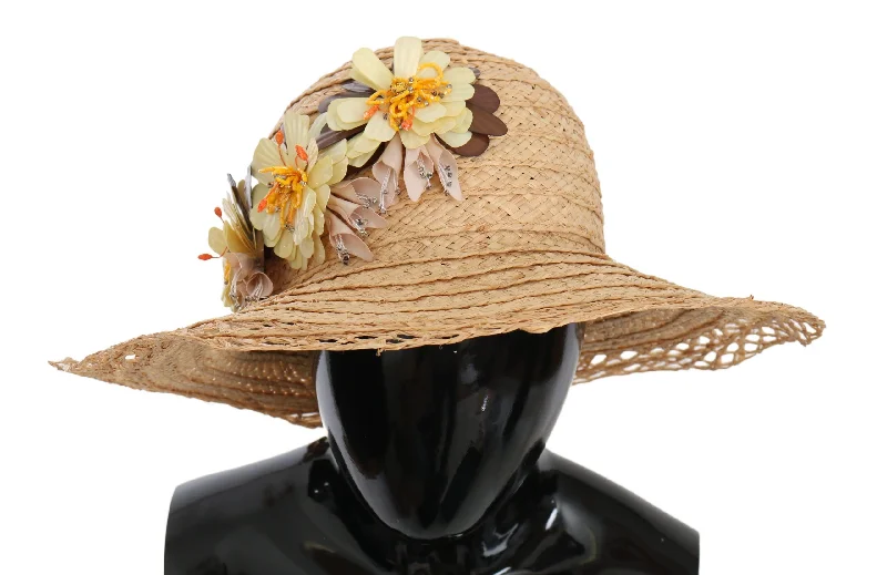 Dolce & Gabbana Elegant  Floral Bucket Women's Hat