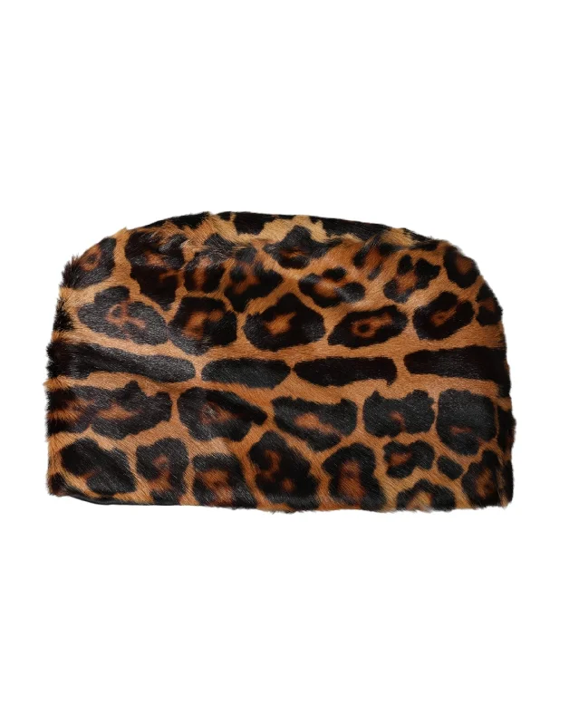 Dolce & Gabbana  Leopard Fur Women Bucket Women's Hat