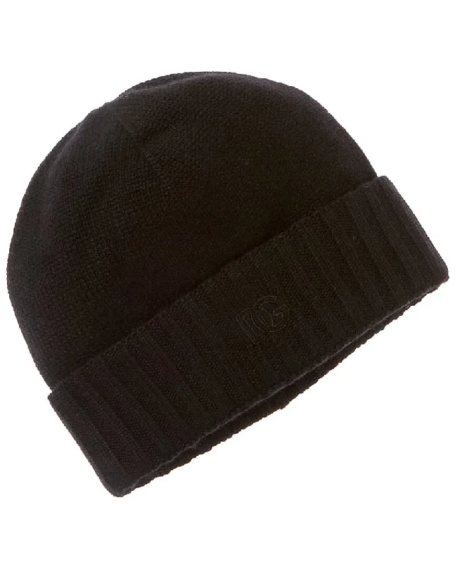 Dolce & Gabbana Logo Cashmere Beanie