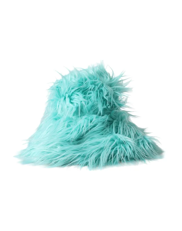 Dolce & Gabbana Mint  Acrylic Fur Womens Bucket Hat