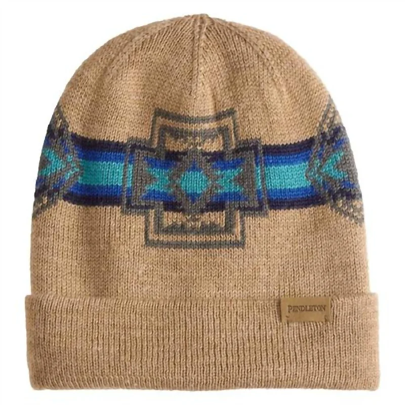 Unisex Knit Beanie In Harding Taupe