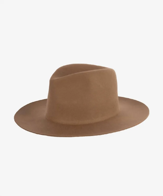 Women's Ava Fedora Hat In Brown