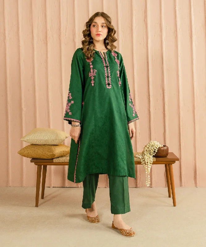 Embroidered Cotton Jacquard Shirt