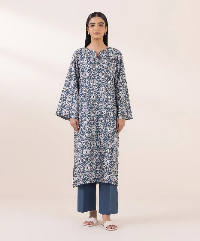 Printed Light Khaddar Shirt