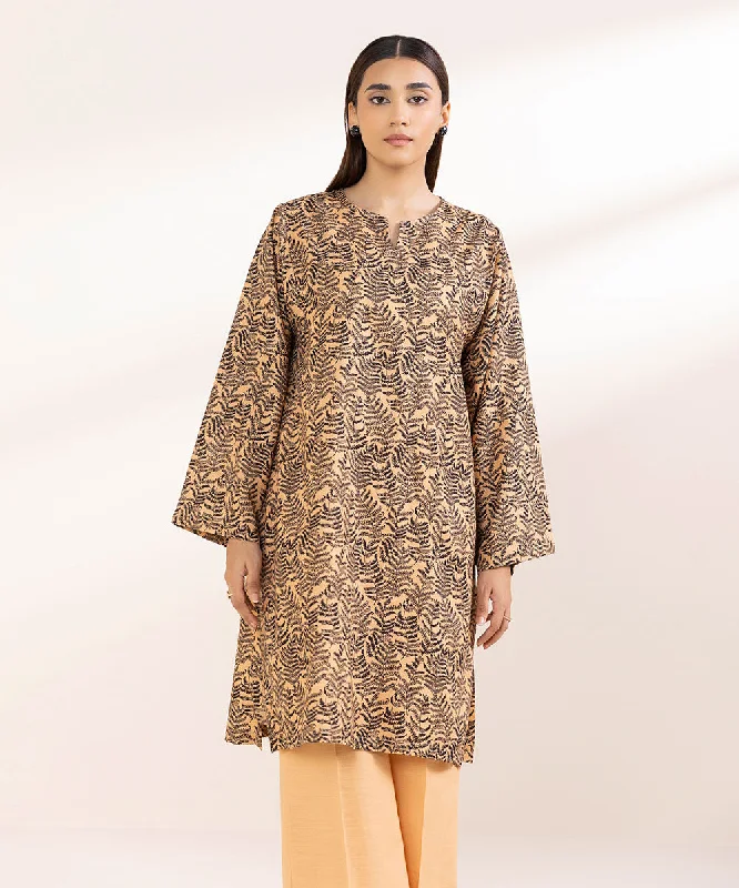 Printed Khaddar Shirt