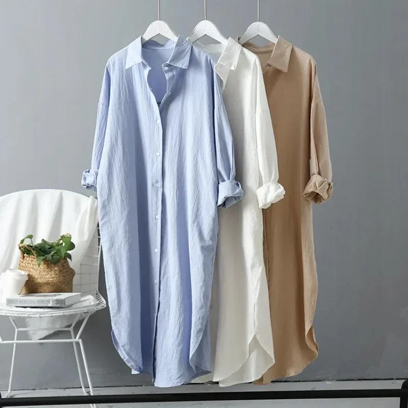 Lumia Luxe Cotton Long Shirt/ Dress