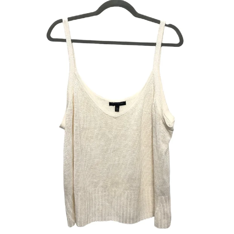 Top Sleeveless By Banana Republic In Beige, Size: Xxl