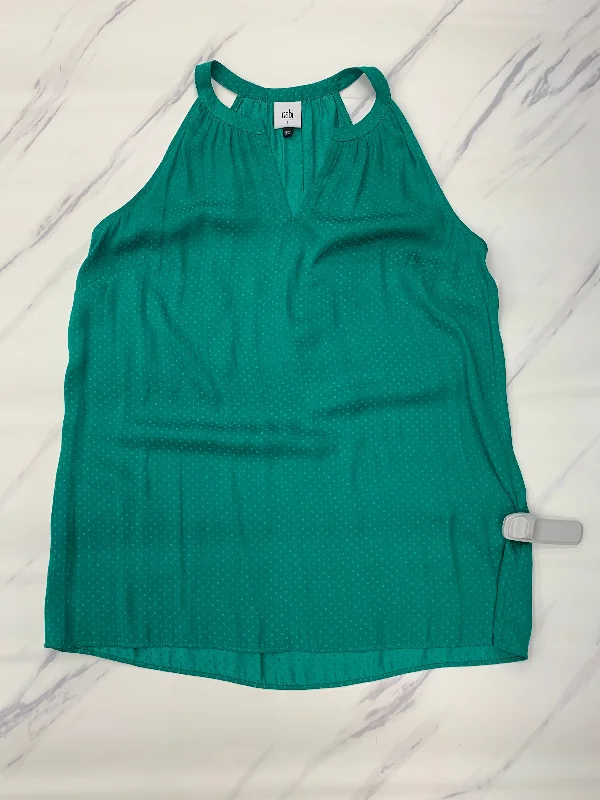 Top Sleeveless By Cabi In Green, Size: S