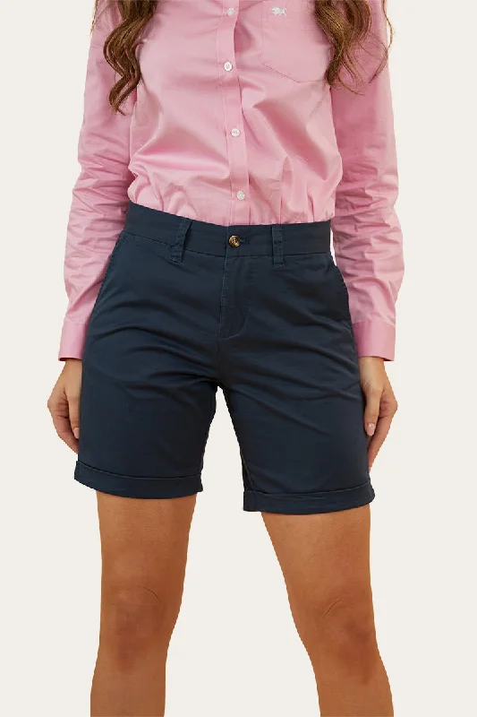 Julia Womens Chino Short - Dark Navy