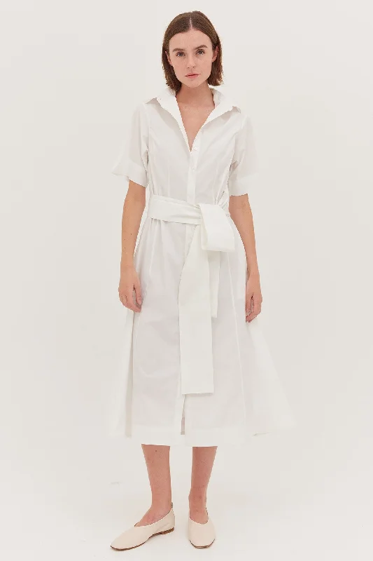 Cloth & Co The Tailored Shirt Dress - White