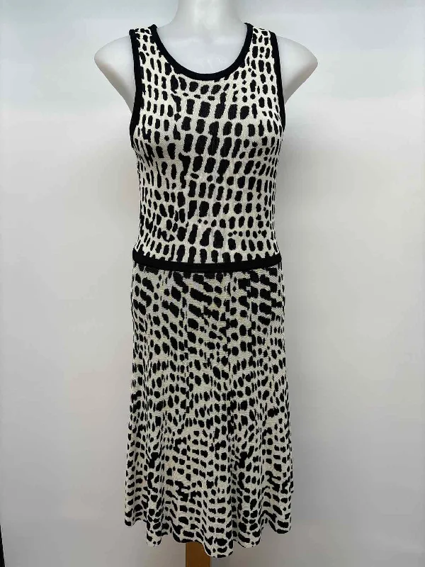 Trina Turk Women's Size M Cream Cheetah Dress