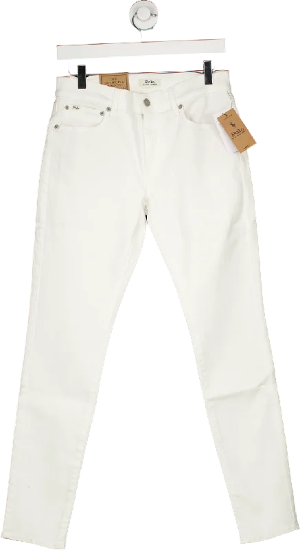 Polo Ralph Lauren White Tompkins Skinny Jeans W28