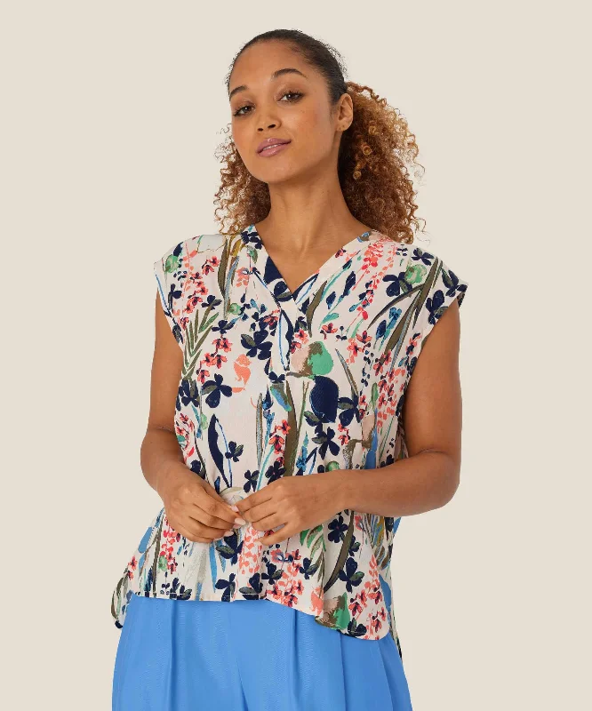 1009324 MaElin Print Top - Marina