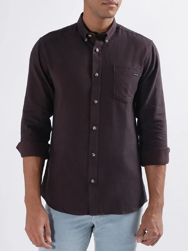 Lindbergh Burgundy Relaxed Fit Shirt