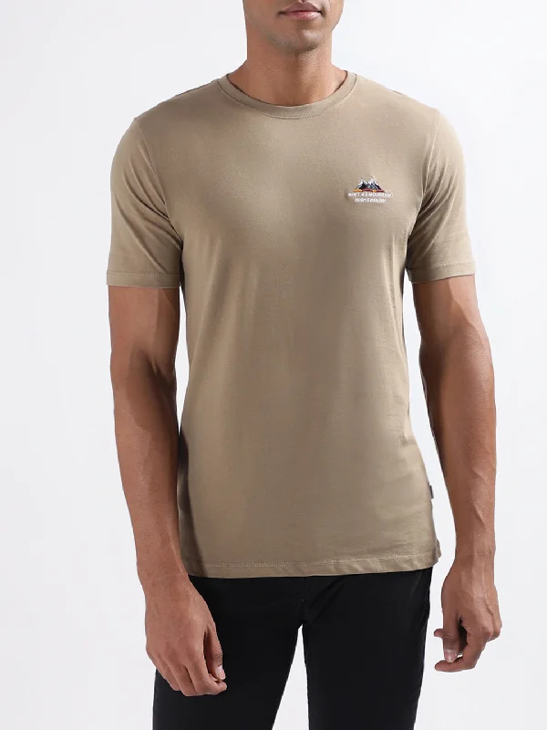 Lindbergh Brown Relaxed Fit T-Shirt