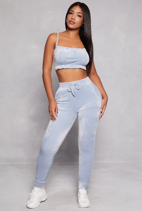 Iris Velour Square Neck Cami and Joggers