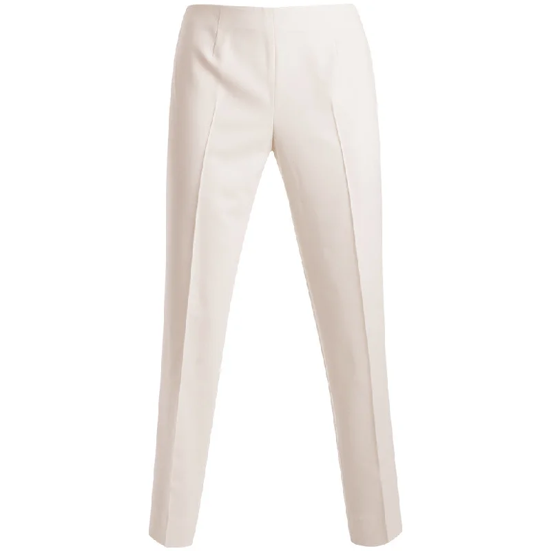 Bi Stretch Short Classic Side Zip Pant in Winter White