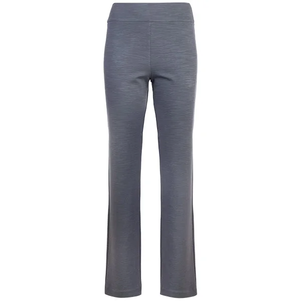 Cigarette-Leg Fiammato Pant in Medium Grey Melange