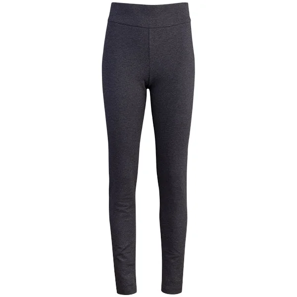 Cotton Knit Pull-on Pant in Dark Grey Melange