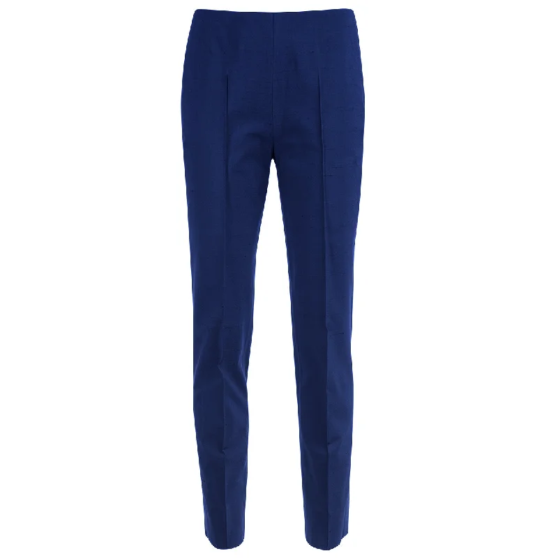 Shantung Pintuck Pant in Blue Ribbon