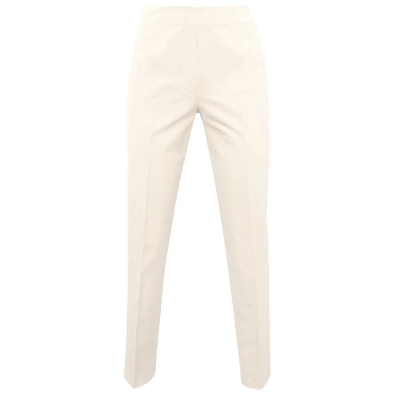 Shantung Side Zip Pant in Flax