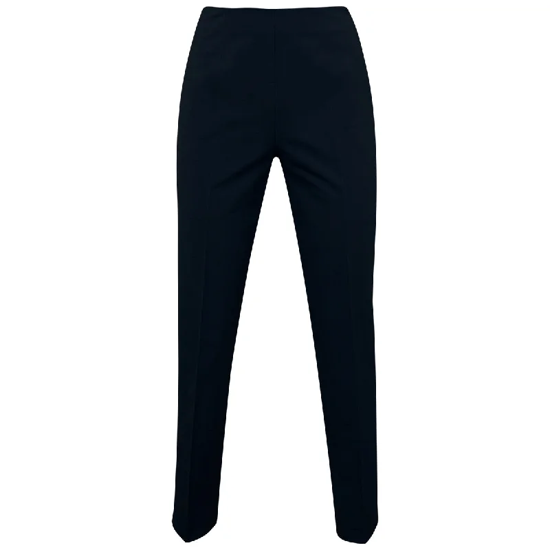 Shantung Side Zip Pant in Navy