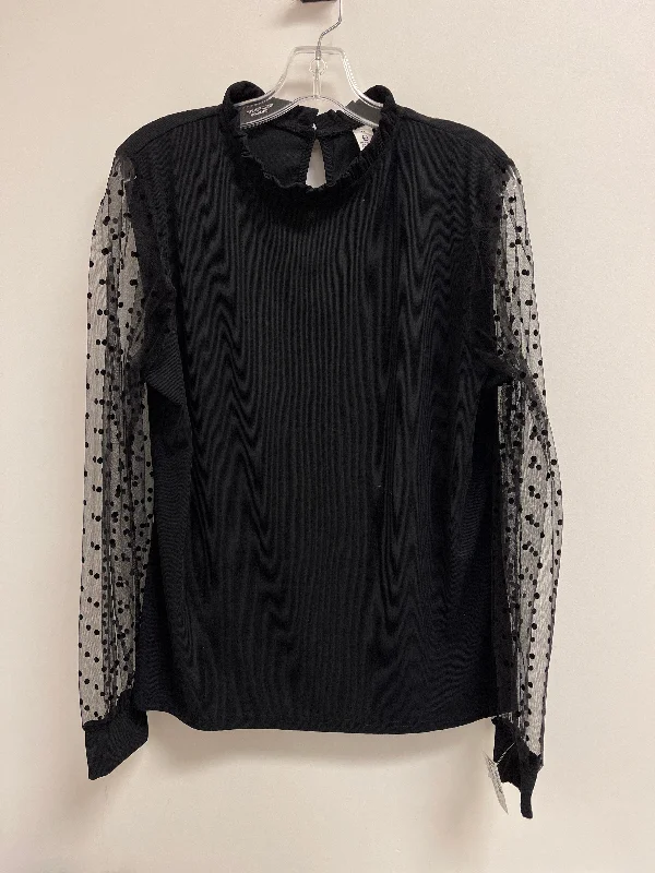 Top Long Sleeve By Clothes Mentor In Black, Size: Xl