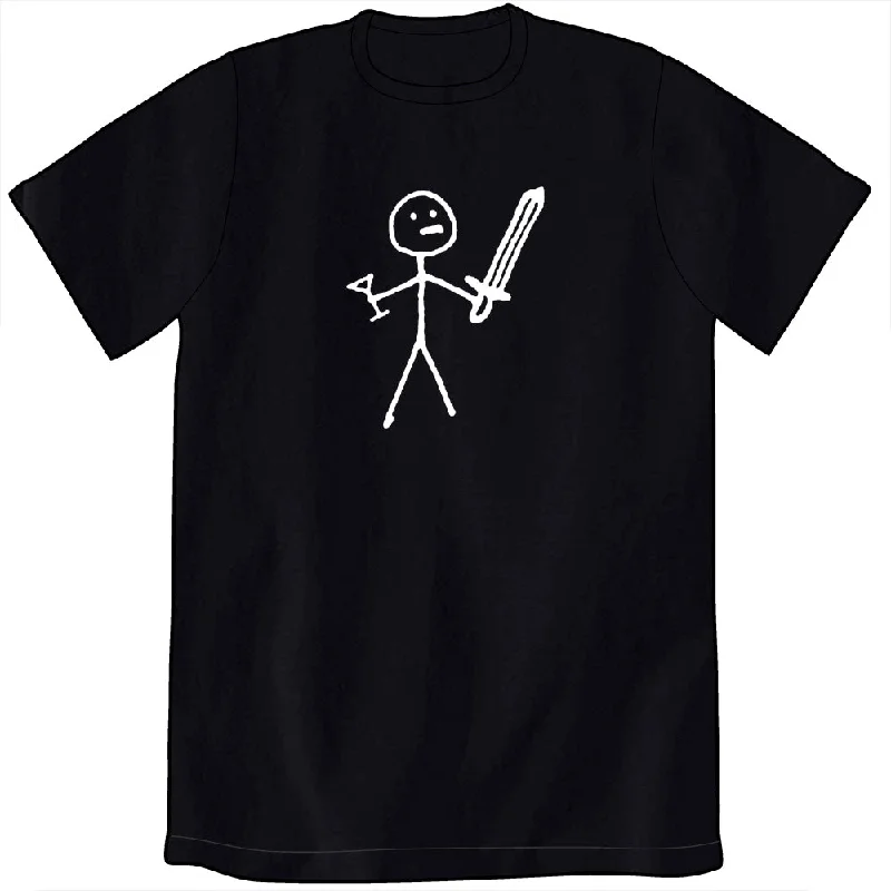 Minimalist Sword and Martini Guy Shirt