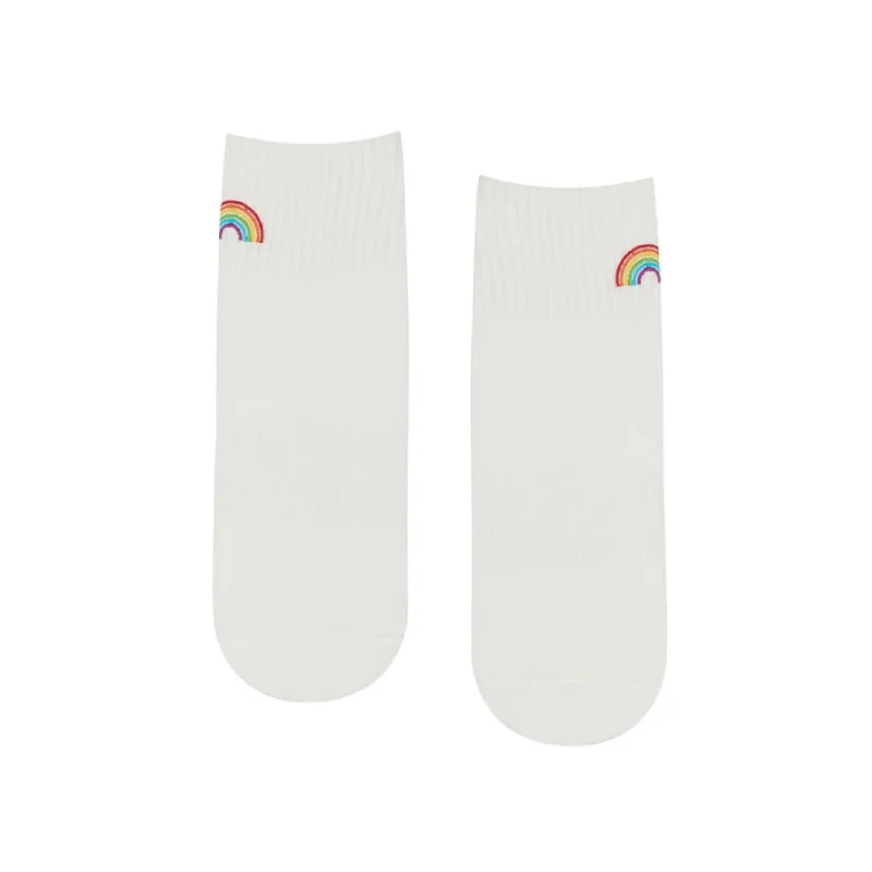 Crew Grip Socks - Rainbow Quarter (Barre / Pilates)