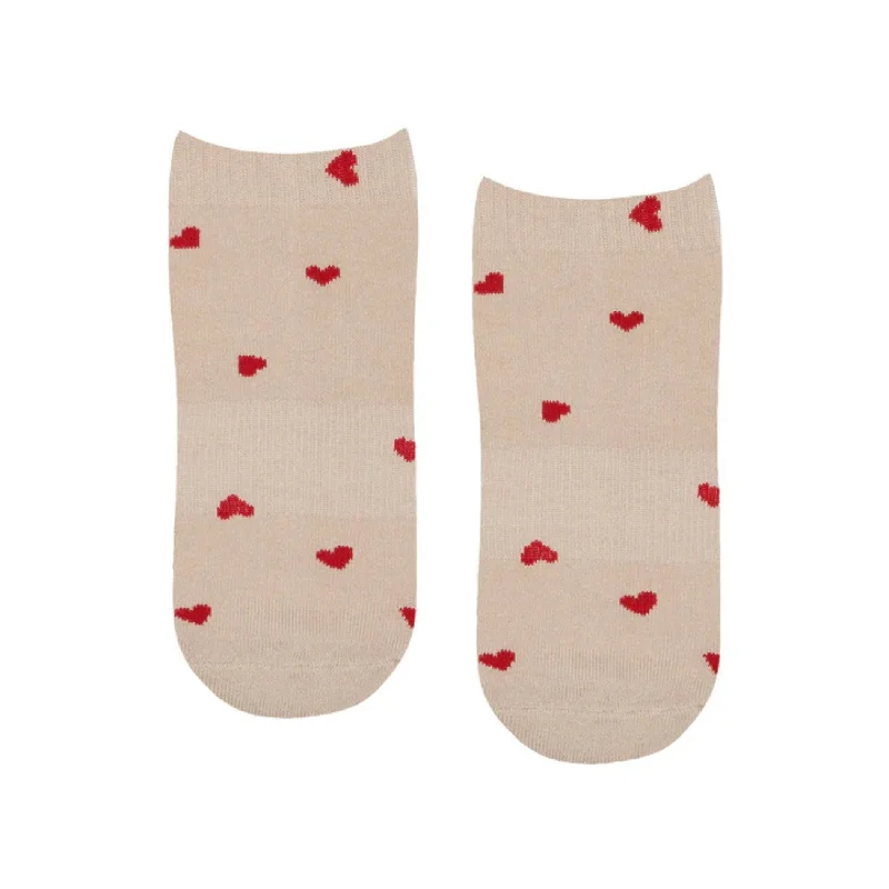 Classic Low Rise Grip Socks - Love Me (Barre / Pilates)