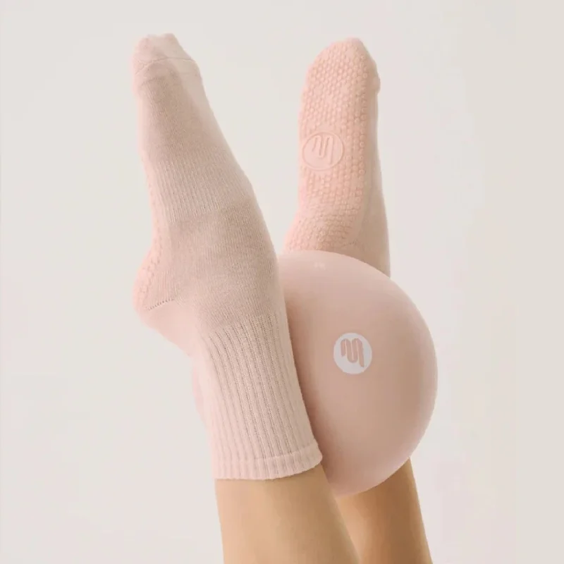 Crew Grip Socks - Soft Pink (Barre / Pilates)