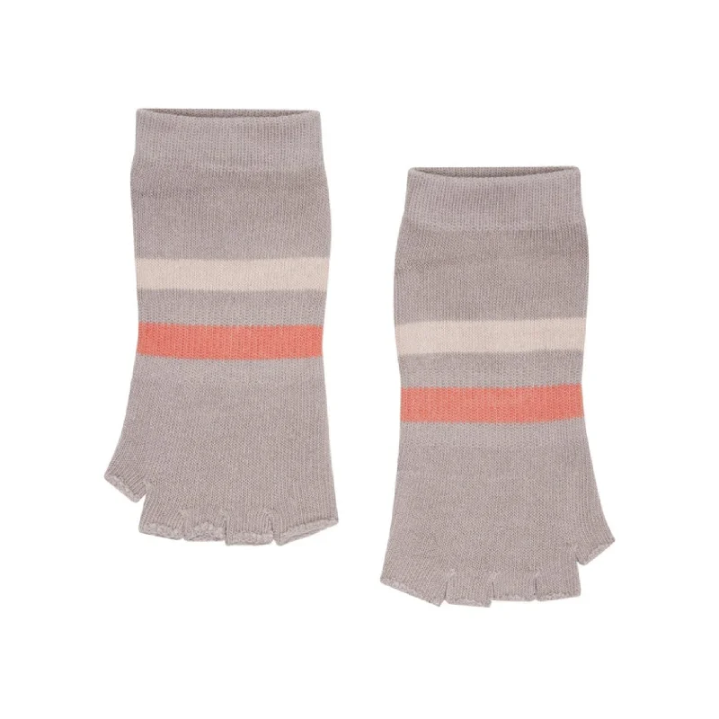 Toeless Non-Slip Grip Socks - Evie Smokey  (Barre / Pilates)