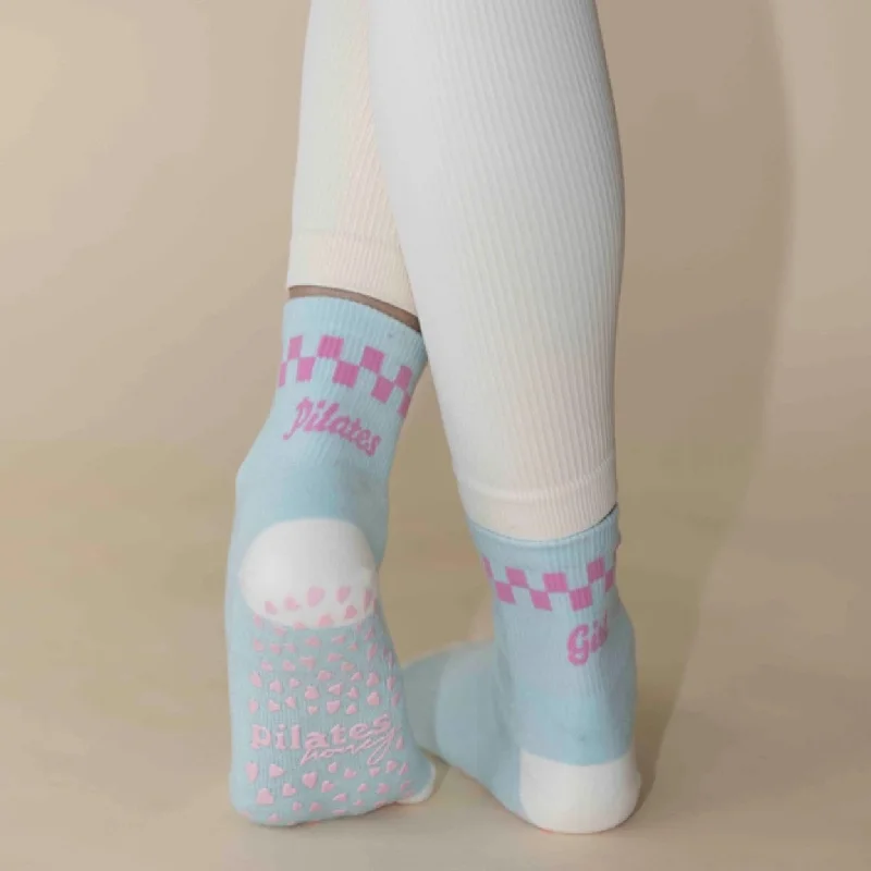 Checkered - Pilates Girl - Grip Socks (Barre / Pilates)