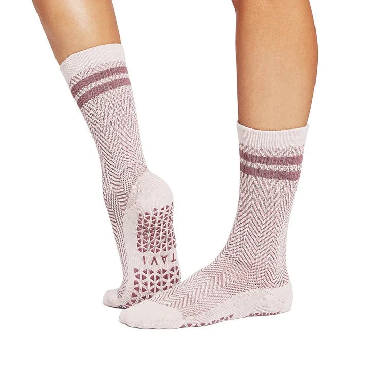 Kai Crew Grip Socks - Soft Blush (Pilates/Barre)